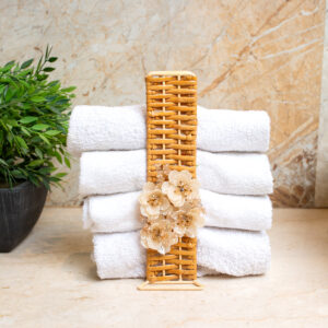 Rattan Jute Towel Holder