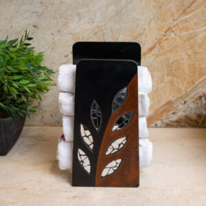 INLAY MIRROR LEAF TOWEL HOLDER